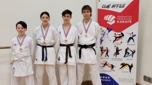 Championnats de Ligue combats à CEYRAT 27 février 2022 4 podiums